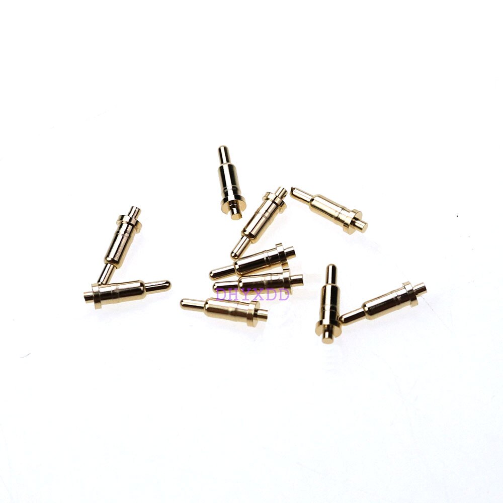 10Pcs Spring Loaded Pogo Pin Connector through Holes PCB Height 3 4 5 6 7 8 9 10 11 12 13 13.5 14 MM Flange Single 1A