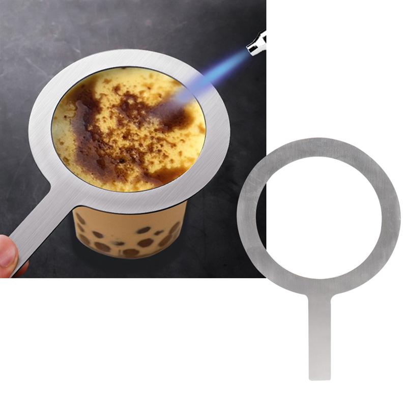 2 st rostfritt stål mjölk te ring bakning mjölk kopp fälg skyddande skydd med handtag för restaurang te butik efterrätt butik café