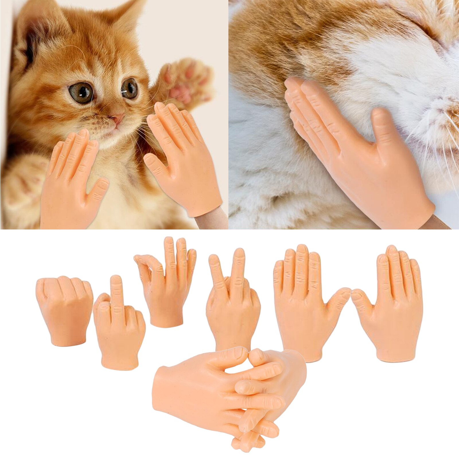 Doigt mains marionnettes doigt Mini marionnettes en caoutchouc pour enfants famille jouets pour Costume de fête de famille