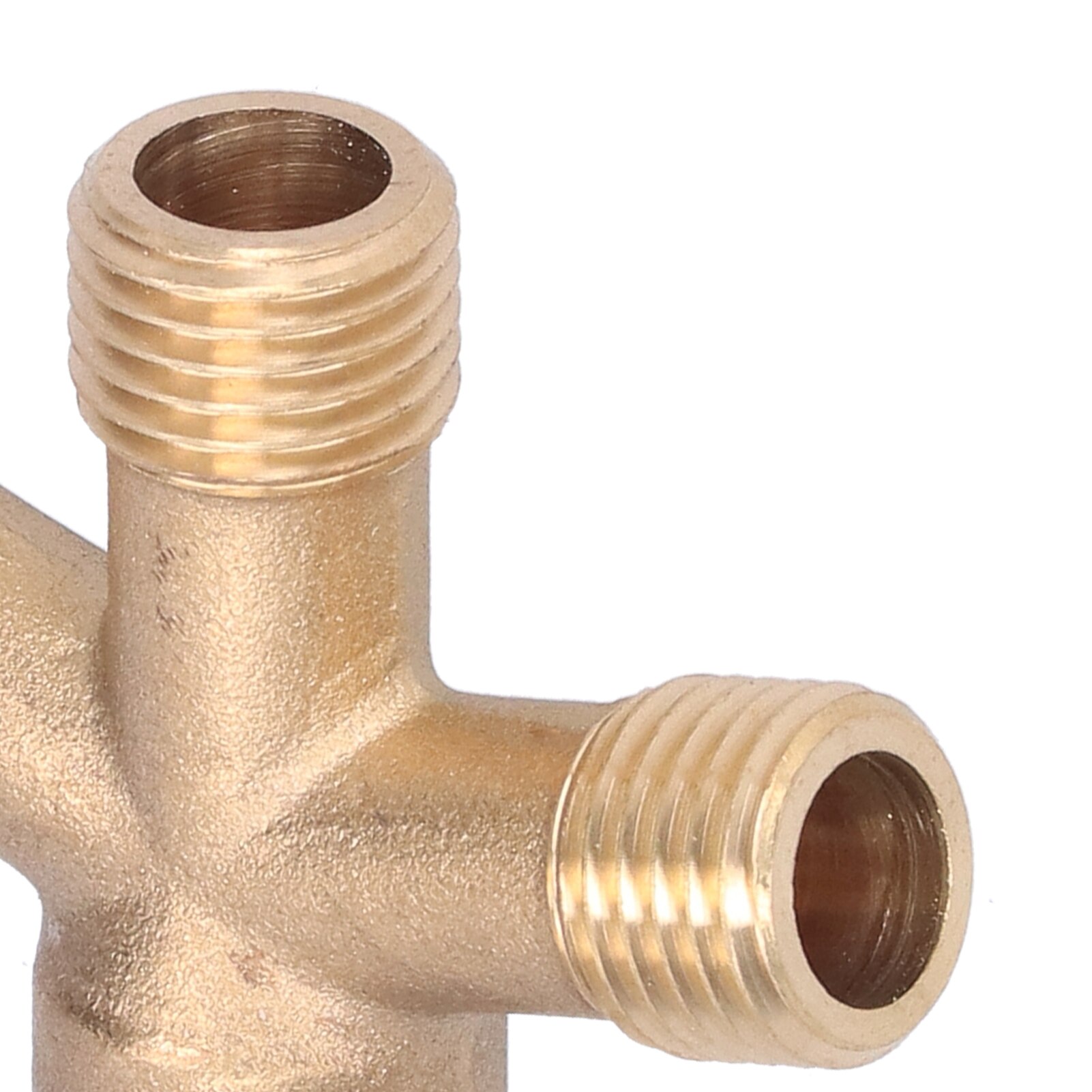 Hose Splitter Rust‑resistant Brass Cross Adapter M14 Thread Easy To Use for Sprinkling for Garden Irrigation