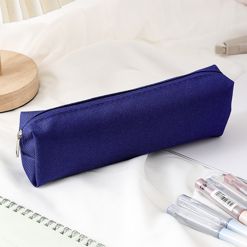 Simple Pencil Case School Supplies Pencil Cases Estuche Escolar Solid Color School Stationery Kalemlik Trousse Pencil Pouch: green