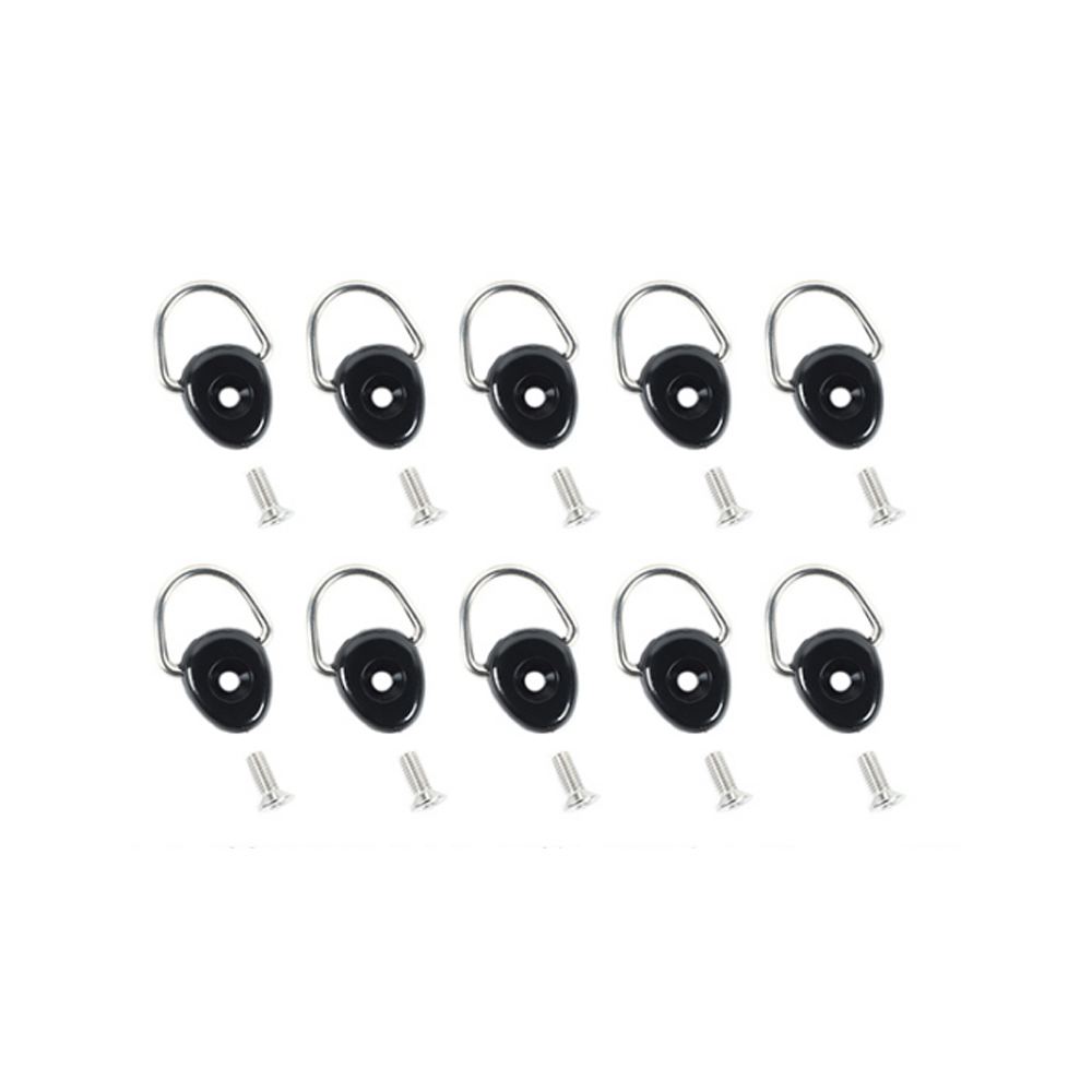 Anclajes de amarre, hebilla de anillo en D, gancho de caja trasera de tornillo para Suzuki Jimny 2022 2023 JB64 JB74, accesorios de Interior de coche: Negro