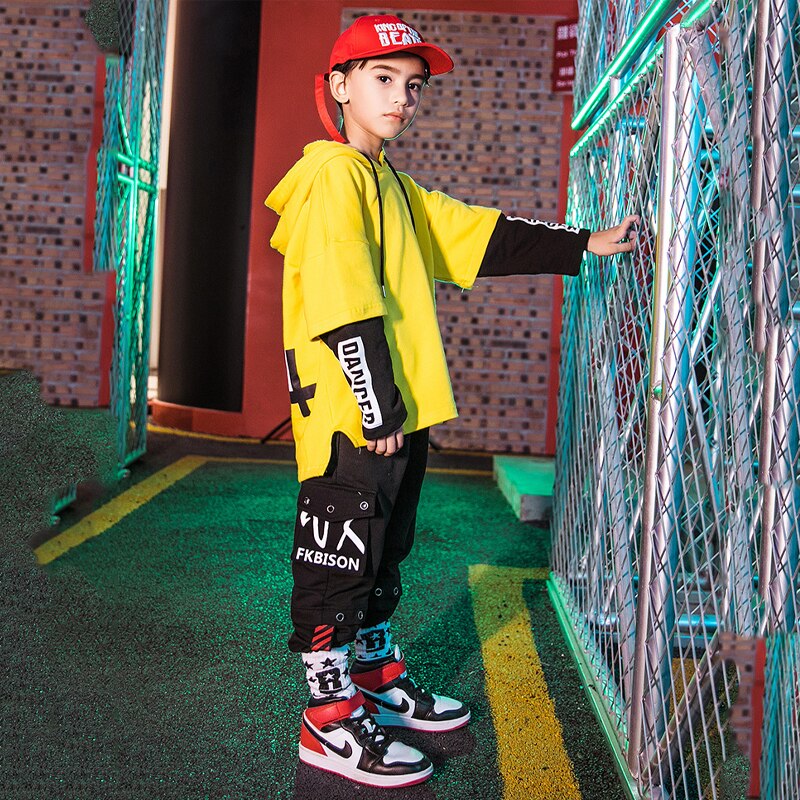 Ballroom Moderne Dans Kleding Hip Hop Dance Kostuums Voor Jongens Street Dance Show Slijtage Prestaties Rave Kleding DQS3631