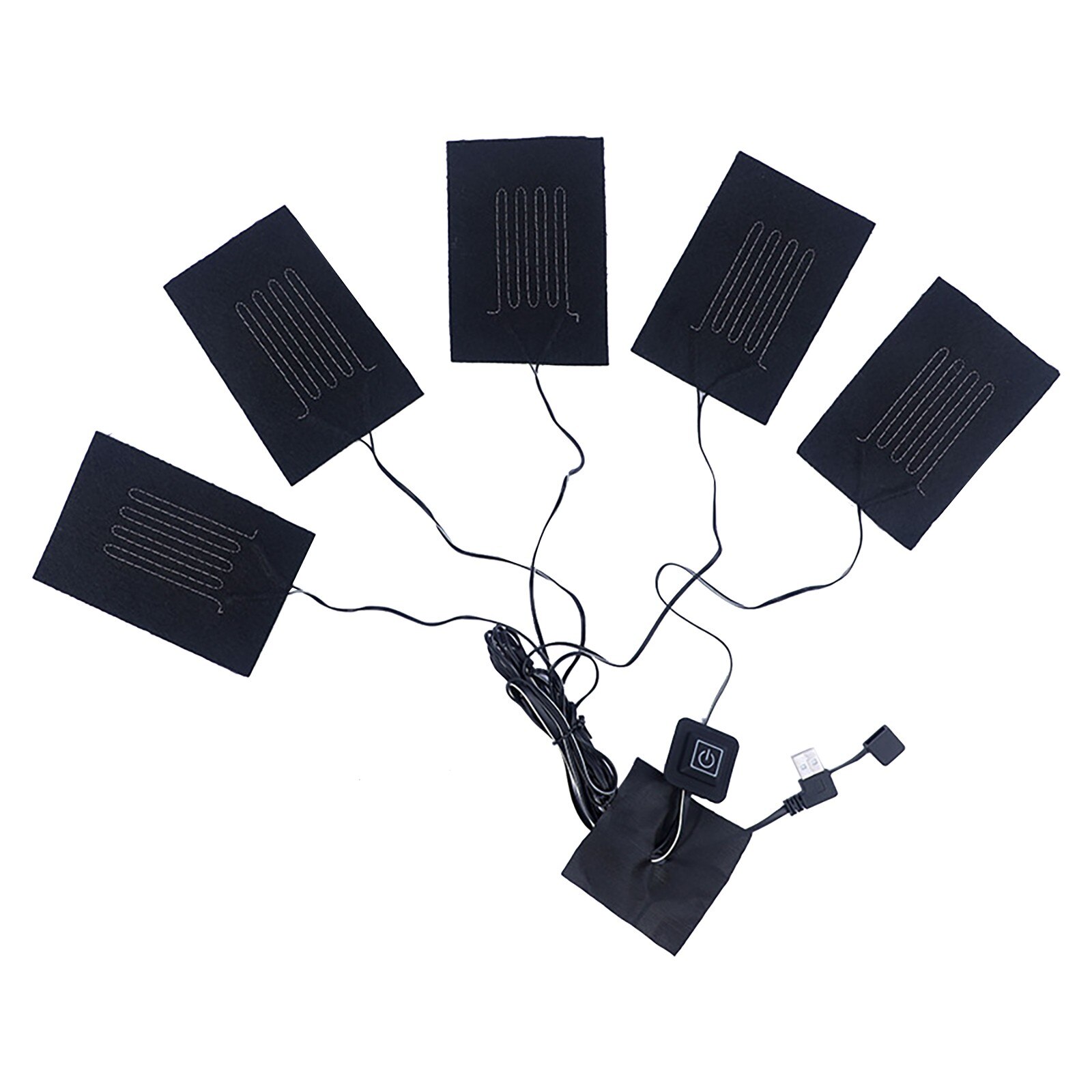 40# 5in1 Electric Vest Heater Warm Cloth Jacket - Usb Thermal Heated Pad Body Warmer Electric Vest Heated Cloth Winter Body Warm