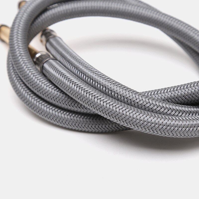 2Pc 304 Stainless Steel Knitting Flexible Shower Hose Extended Nozzle Extension Plumbing Pipe Pulling Tube Bathroom Accessories