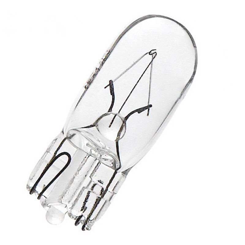 20 stk halogen  t5 ledet  w2w pære 12v/24v 1.2w bil instrumentlys dashbord pære auto interiør varsellys hvit 6000k