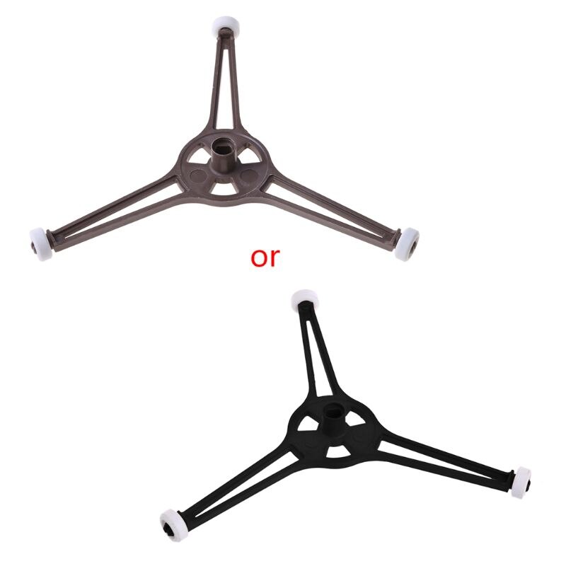 Bandeja en forma de triángulo para horno microondas, placa plana de vidrio de 24,5 cm,