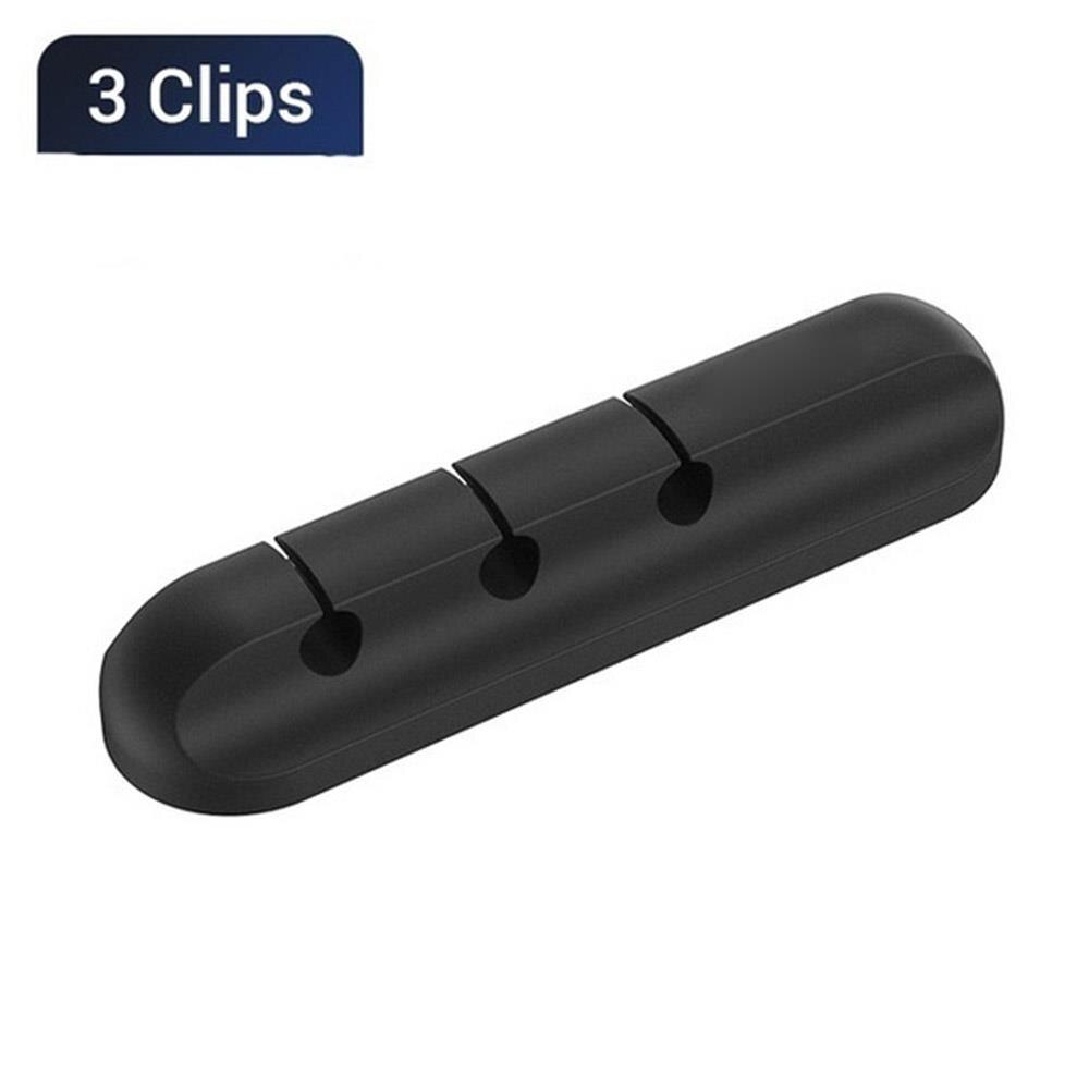 Silicone Cable Winder ABS Wire Clamp Cable Clip Mini Storage Organization Office Self-Adhesive Fixing Holder Home