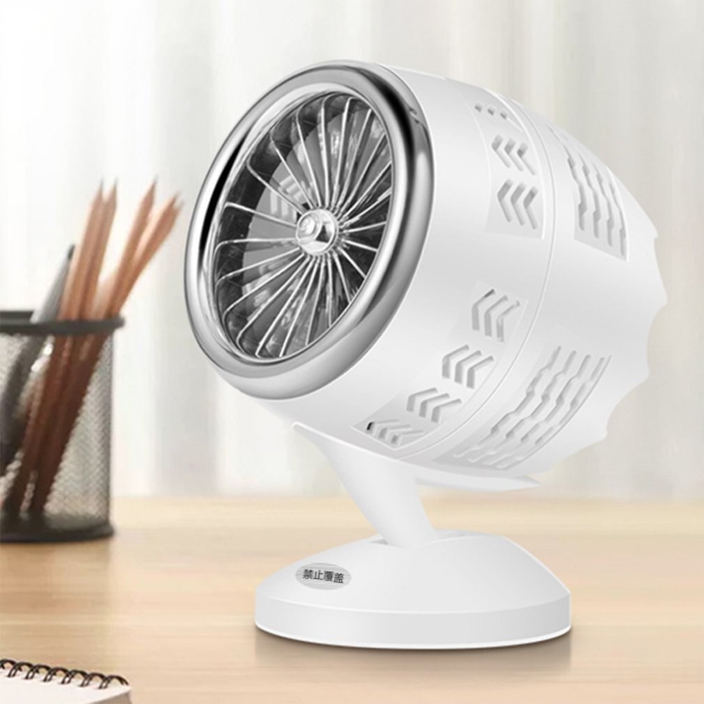 Mini Desktop Eagle Eye Heater Heating wire Air convection Whole House Cycle Double gear adjustable Quiet and soft: Light Grey