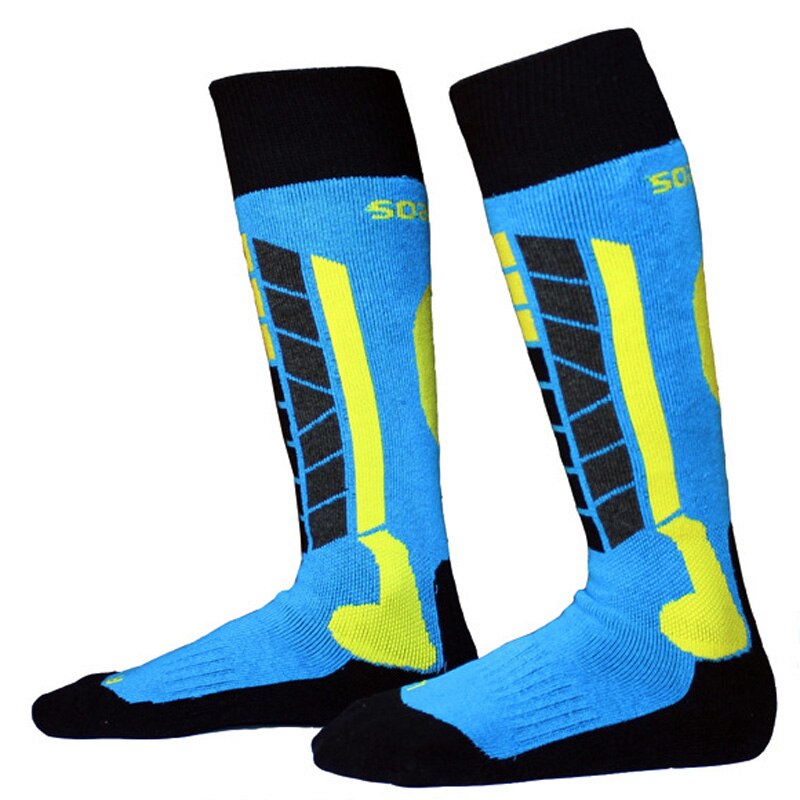 1 paar Baumwolle Dicken Kissen Kniehohe Ski Socken Winter Sport Snowboarden Skifahren Socken Warme Thermische socken