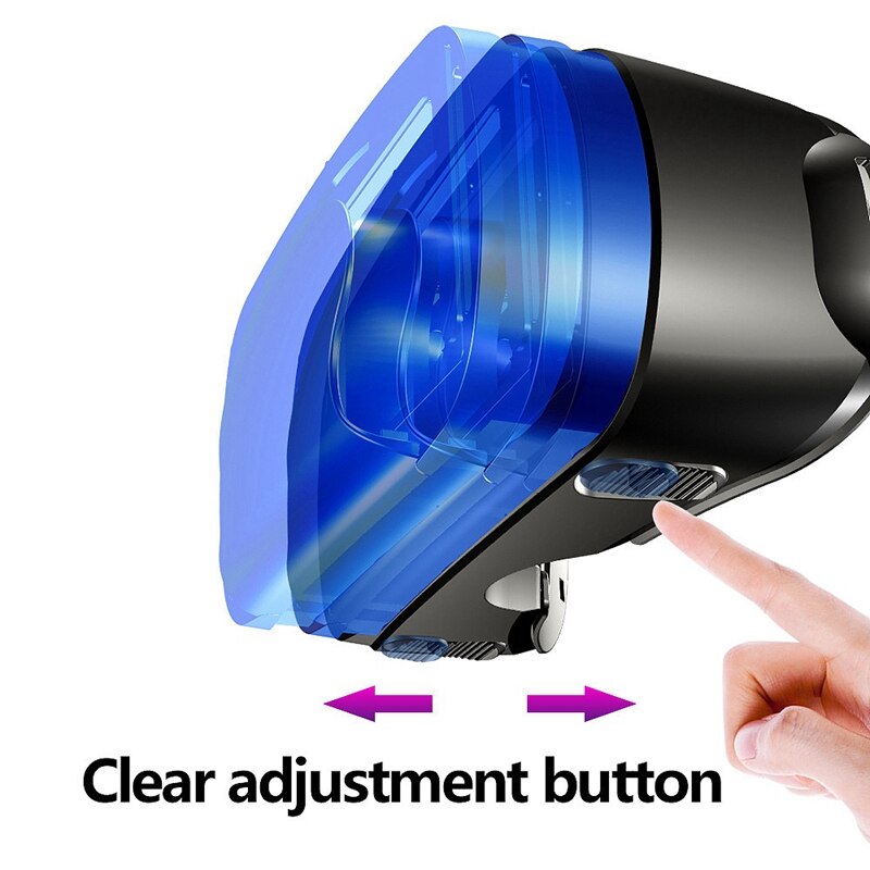 Vrg Pro 3D Vr Bril Virtual Reality Volledige Sn Visuele Groothoek Vr Bril Voor 5 Te 7 Inch Smartphone Brillen D