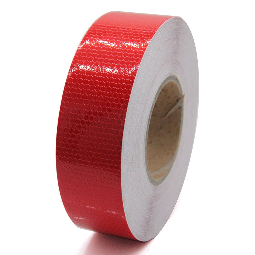 50M Reflektierende Material Band Aufkleber Sicherheit Warnband Reflektierende Film Auto Aufkleber 6 farben Weiß Gelb Orange verrotten Blau aufkleber