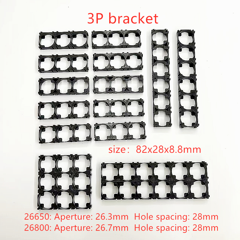 10/20/50PCS 26650 26700 26800 Battery Holder Bracket Lithium battery Plastic bracket fixed bracket DIY battery pack