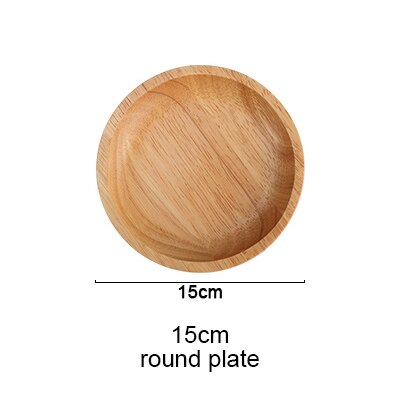 Kinesisk stil bøg træplade retter frugtbakke valnødplader køkkenredskaber mørk valnød solid træskål bordsæt: 15cm