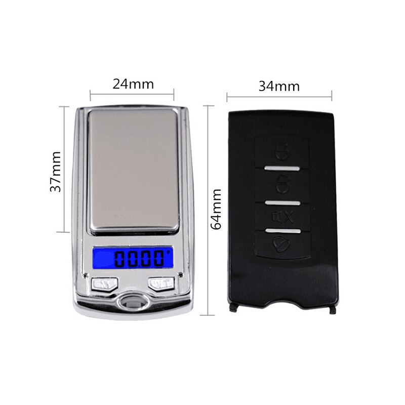 1 mini elektroniczna waga LCD wysoka przenośna waga jubilerska kreatywny klucz samochodowy elektroniczna waga