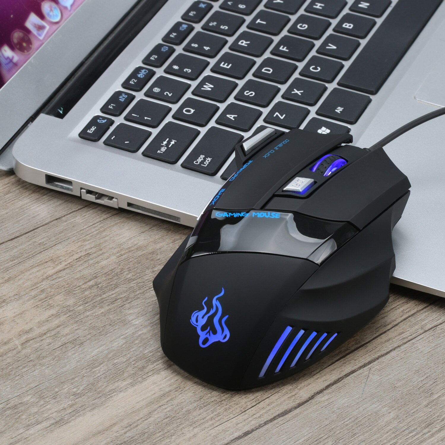 7 Buttons 5500 DPI Wired Gaming Mouse LED Optical Game Mice Desktop Office Entertainment Laptop Silent Keys