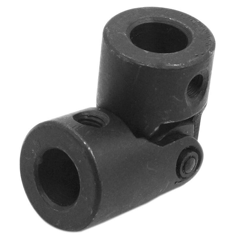 10x20x46mm, universal joint plug, rotatable, metal black