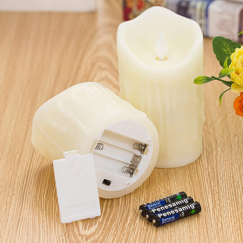 Lellen-bougie en forme de larmes, bougie parfumée, pilier à velas, pour décoration de mariage, pour fête d'anniversaire, bougies LED, 1 pièce