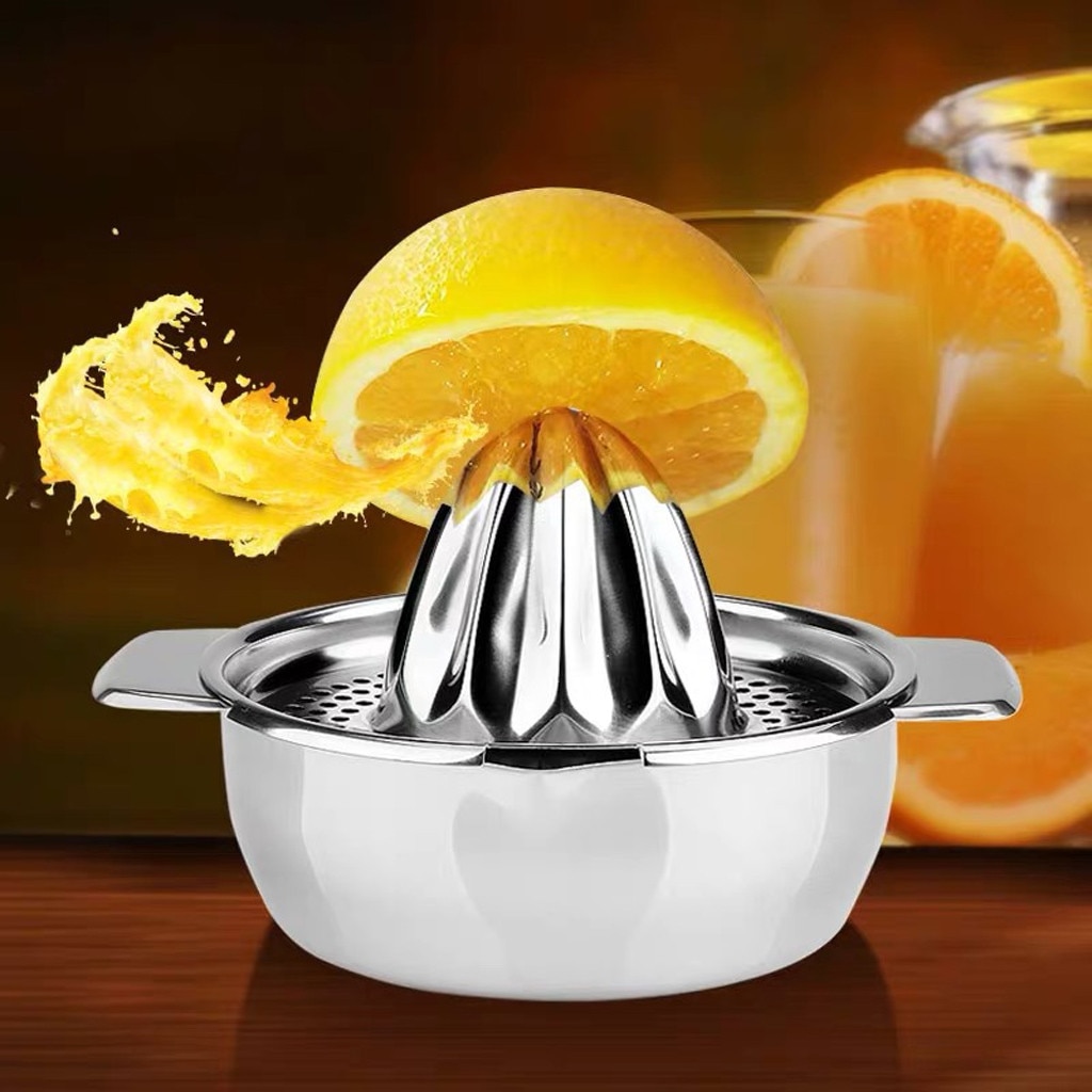 Stainless Steel Lemon Orange Squeezer Juicer Hand Manual Press Kitchen Home Appliances Lemon Orange Tangerine Juice Squeezer #30
