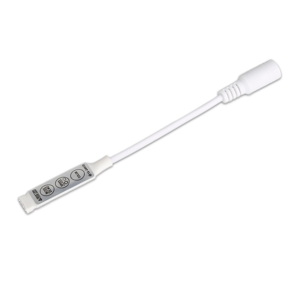 Controlador Led de 3 canales con 3 teclas, Controlador LED RGB, controlador de luces, atenuador remoto, Mini controlador de DC12V-24V, lámpara de luz