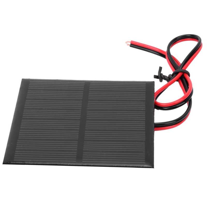 Battery Tester Battery Indicator Small Solar Battery Panel Polysilicon Epoxy Battery Module with 30cm Cable DC 4V 160mA