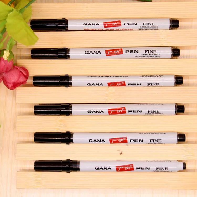Small headed marker pen Mark Oily Optical Disc Glass Ceramic plastic marker signature marker pen Zebra same style