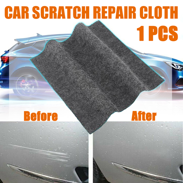 Magic Car Scratch Remover Polish Cloth Light Paint Scuffs Surface Repair Tool Color Scratched Repair Car Scratch: Gray