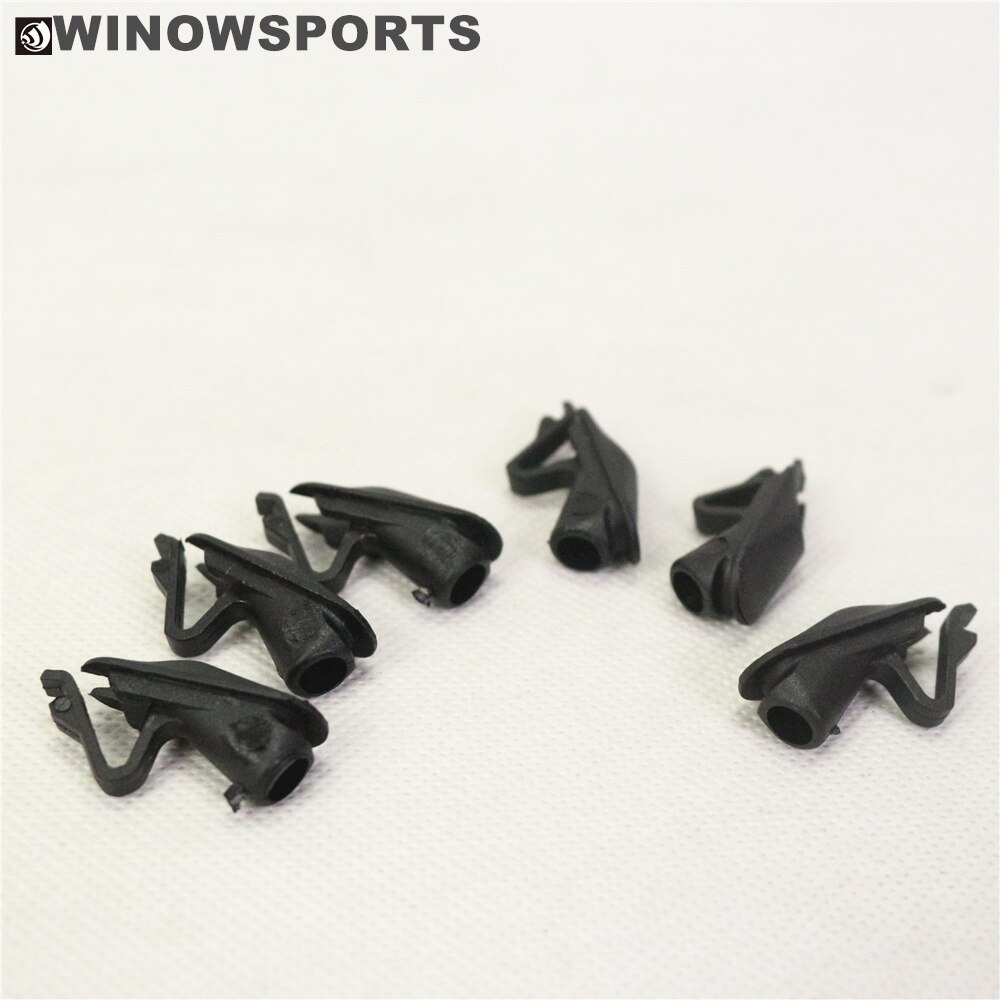 Winowsports carbon road/mtb bike frame cable plus plastic derailleur and brake cable stopper bike accessories plug cable stop: 6 big