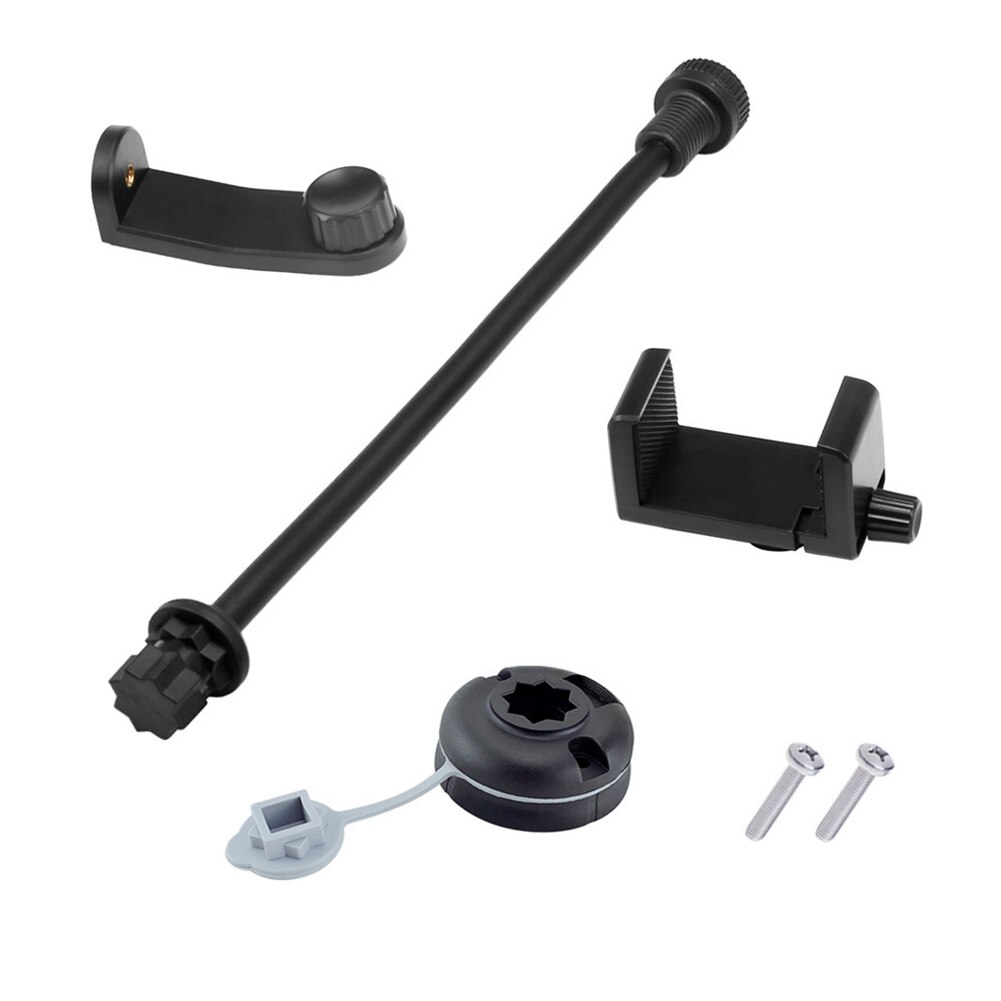 Kajak Mobiele Telefoon Beugel 360 Rotatie Verstelbare Kano Marine Boot Camera Gsm Houder Ondersteuning Accessoires: With round base