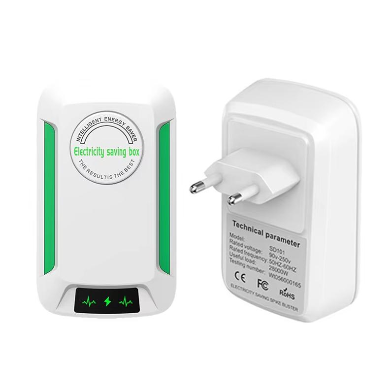 StopWatt Stromsparbox, Energiespargerät, Stecker-in-Spargerät für Zuhause, 90–250 V, uns/EU/UK, Steckeradapter, Energiespargerät: Gelb / bündeln 2