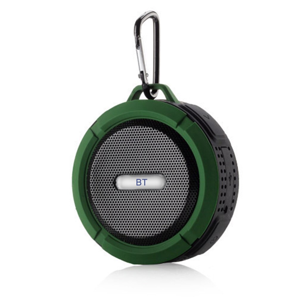 C6 Mini Wireless BT 5.0 altoparlante IP65 scatola audio portatile impermeabile per esterni vivavoce con microfono USB ricaricabile: green