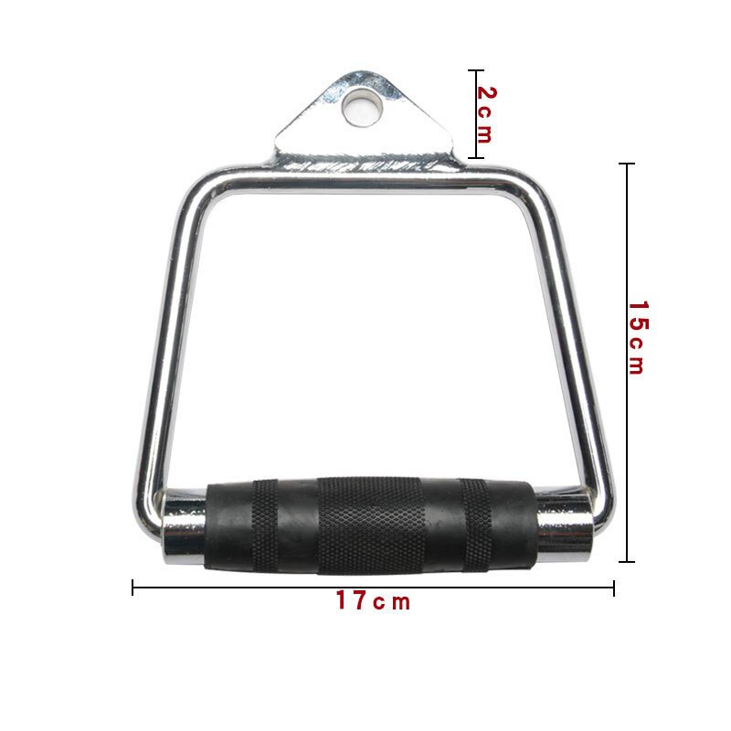 Gym handtag kabelmaskin lyft dragning träning antislip handtag fitness cross over handtag triceps träningsmaskin tillbehör: Vit