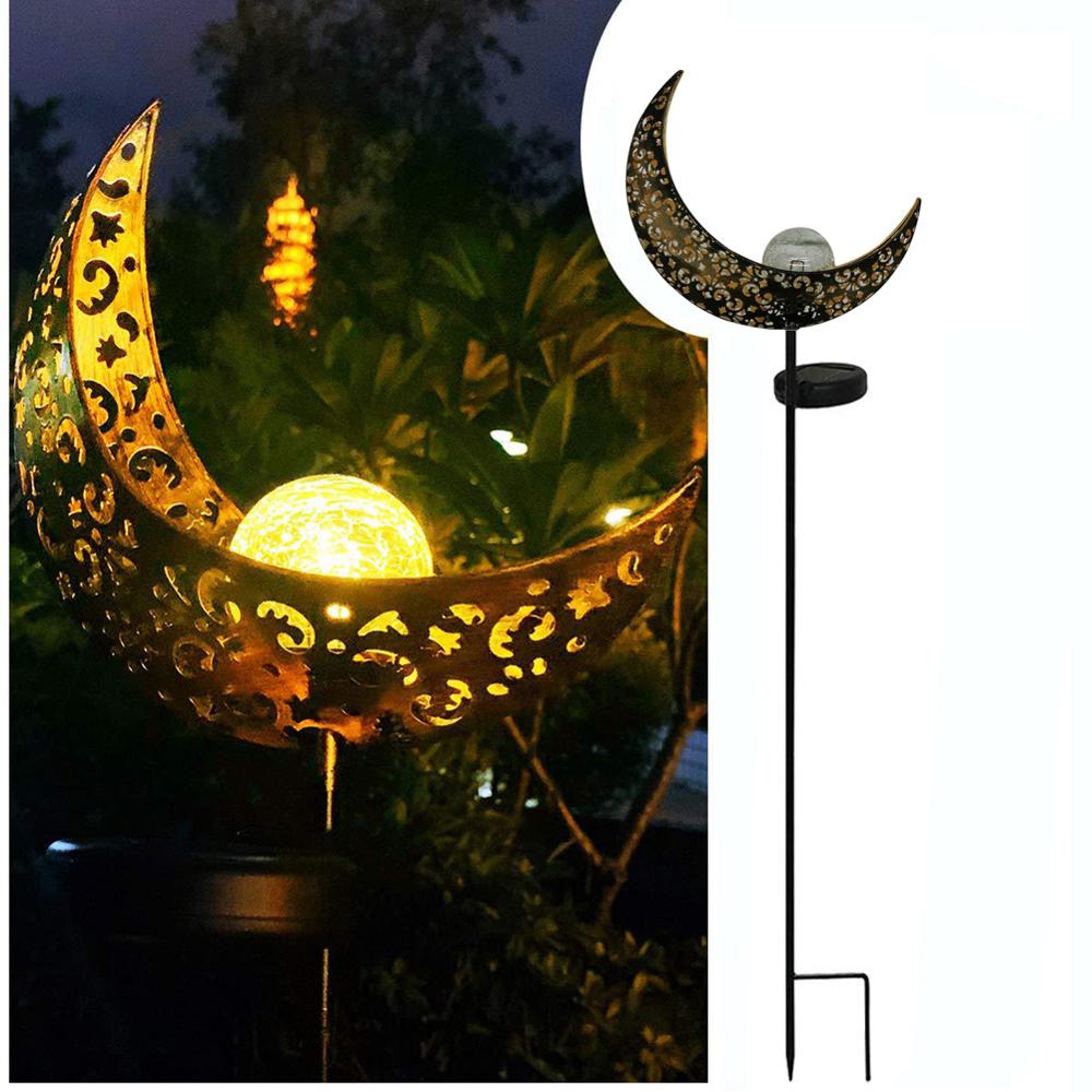 Ledet sol flamme lys metal led haven lys flamme effekt lampe vandtæt udendørs lys landskab lys sol dekorativt lys: Hul stil 2
