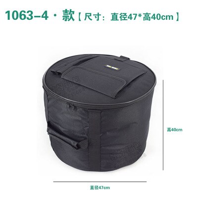 Portable smaller Snare bass drum package bag cover box Dumb drum shoulders backpack black Carrying Case Drums Gig