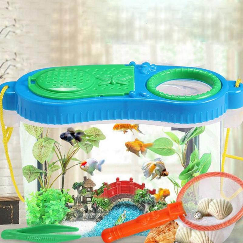 Kinderen Onderwijs Speelgoed Insect Voeden Experimentele Observatie Doos Insect Onderzoek Plastic Tool Box Set
