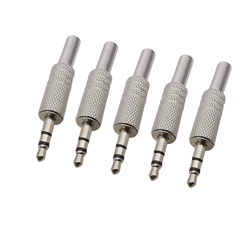 5 Stuks Metalen 3.5Mm Mannelijke Stekker 2/3/4 Polen Mono/Stereo Audio Koptelefoon Connector Jack Ts/Trs/Trrs 3.5Mm Plug Solderen Diy Reparatie: Rood