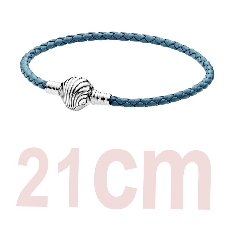 Real 925 Sterling Zilver Blauw Armband Charm Sieraden Kraal Charms Geschikt Voor Vrouwen Zomer Oceaan: PAB012-21