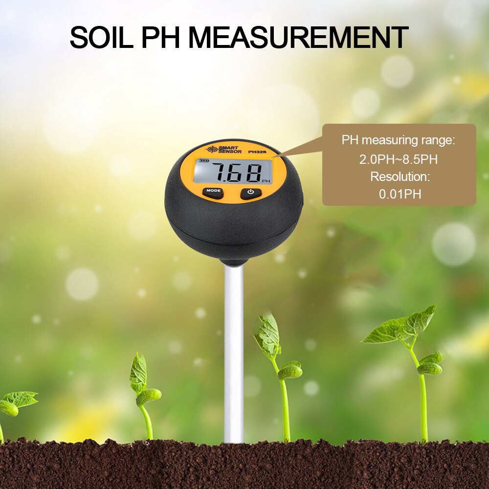 Digital Soil PH Meter Soil Acidity Tester 3 in 1 Temperature Humidity Tester for Flower Agriculture Orchard Moisture Detector