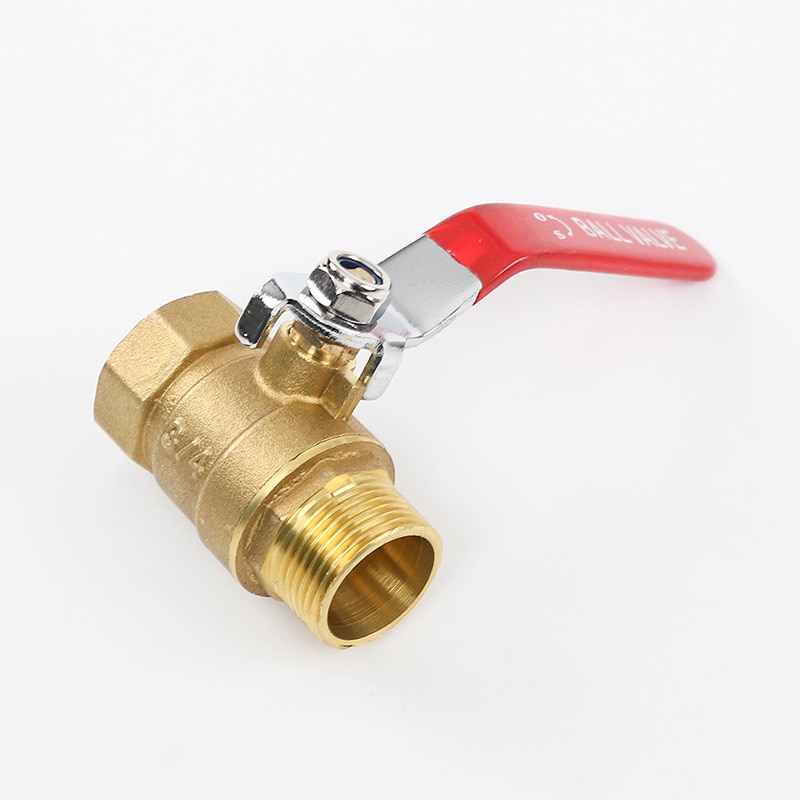 Brass Mini Shut Off Ball Valve 1/8" 1/4'' 3/8'' 1/2'' Female to Male BSP Threaded Air Water Oil Flow Control Plumbing Fitting