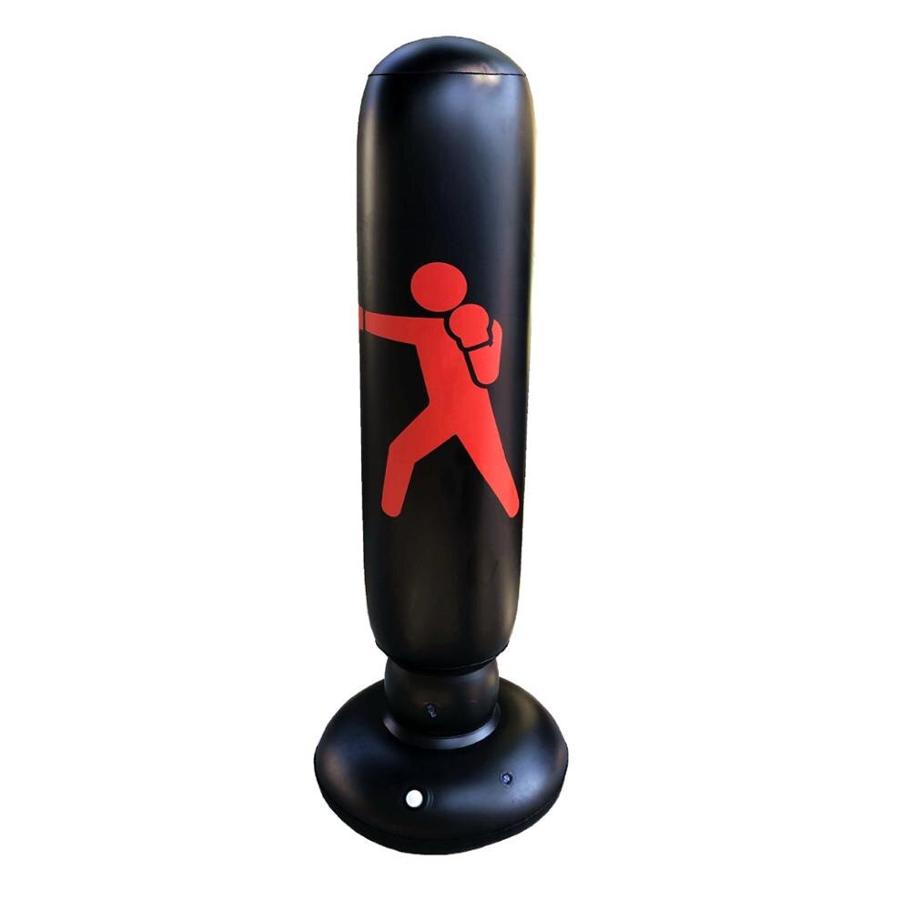 160 centimetri Giocattolo Gonfiabile Boxe Sacchetto Del PVC Sacchetto di Ispessimento Guantoni Da Boxe Pilastro bicchiere Lotta Colonna Forare Sacchetto di Strumento di fitness Ragazzo Regalo all'aperto giocattolo: rosso man