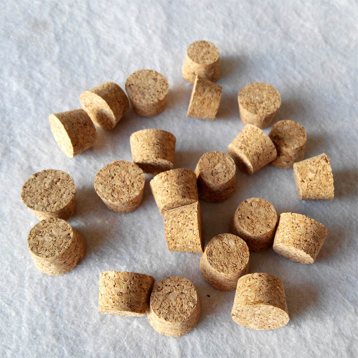 15*12*10mm Glass Test Tube Stoppers Small Glass Bottle Soft Winne Stopper Corks