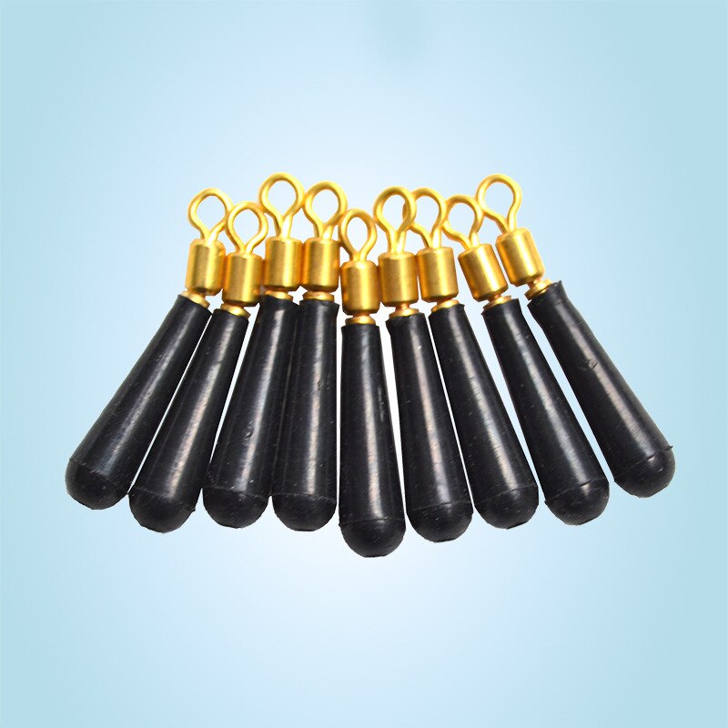 10-100pcs Copper Head Rubber Bobber Drift Fishing Floats Seat Vertical Fishing Float Rotation Buoy Seat Bobber Accesories