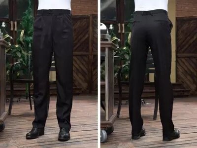 Pantalons de travail les pantalons de chef noirs sont élastiques et les pantalons pour hommes et femmes sont disponibles pour quatre saisons