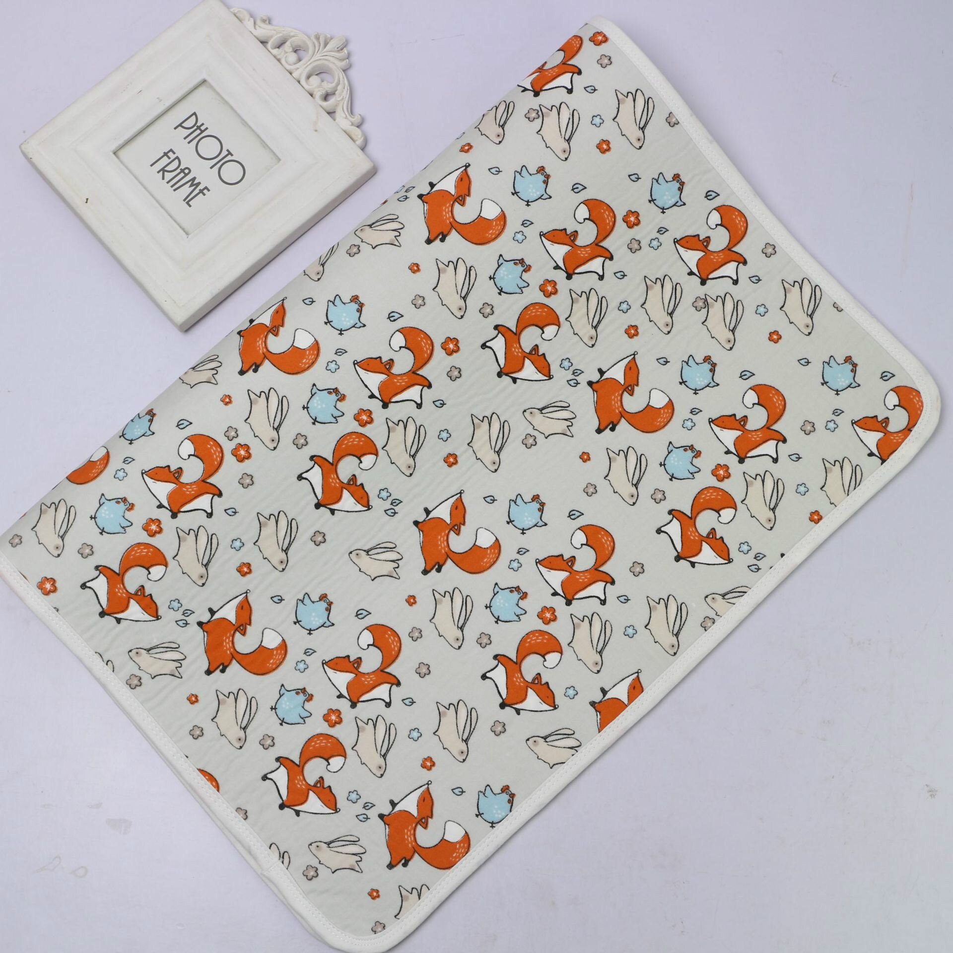 30*45 cm Baby Nappy Changing Pad Covers for Baby Stroller Infant Diapers Wet Mattress Nappy Bed Sheet Infant Change Mat: Fox