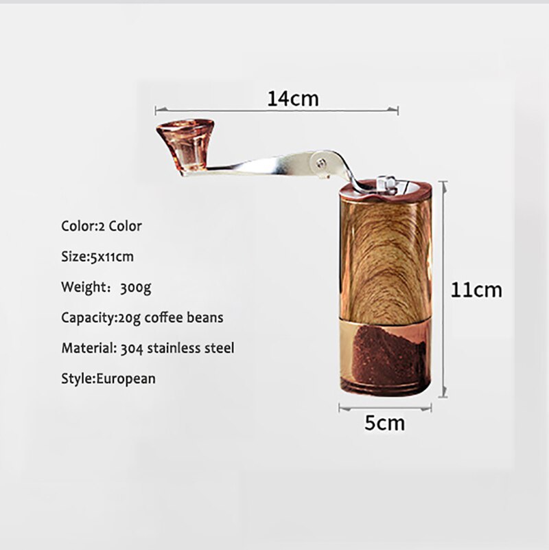 Mini Manual Coffee Grinder Washable Adjustable Stainless Steel Portable Coffee Grinder Coffeeware Beans Grainding Machine