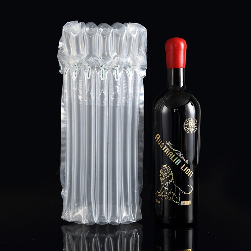 Wine Bottle Protector Gas Column Wrap Bags Sleeves Glass Travel Transport Air filled Column Leakproof Cushioning
