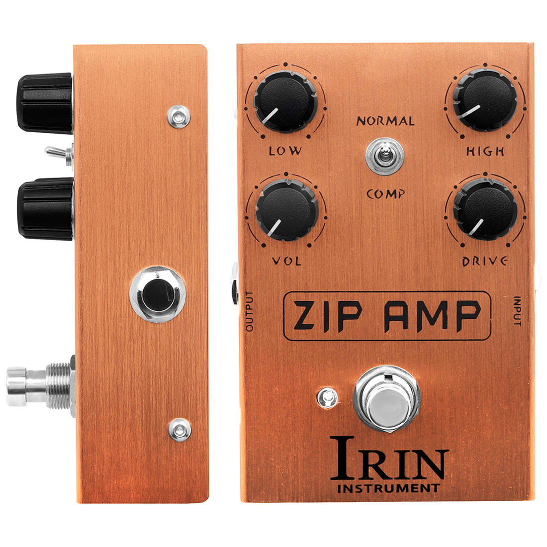 Pedal de efecto de guitarra IRIN, controlador de banda británico/americano/UZI/máximo/banda, Pedal de guitarra eléctrica True Bypass, accesorios de guitarra: Negro