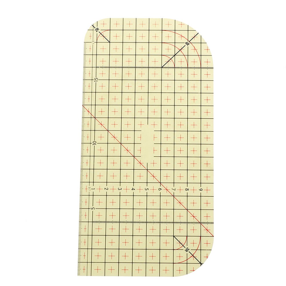 1 stk strygelineal måleværktøj patchwork skræddersyet stof skærelinealer patchwork lineal regel gør det selv syværktøj