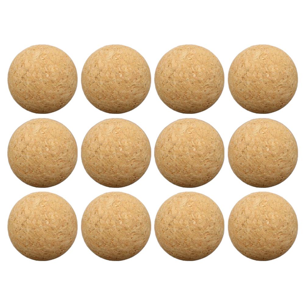 Pelota de fútbol de mesa de madera, 1 unidad/6 piezas/12 piezas, Mini pelota de juego de mesa de fútbol para interiores, 36mm: 12pcs