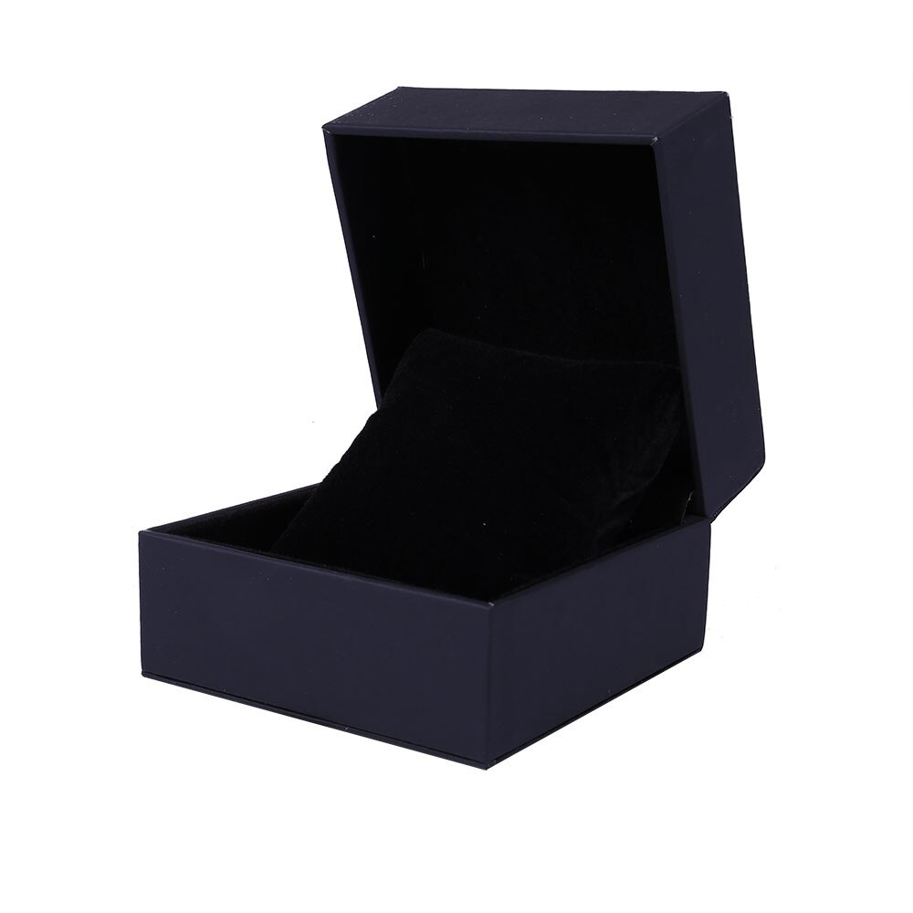 Lyxig klocklåda lädersmycken delikat papper kartong armband armband armbandsur smyckeskrin förvaringsbox  a1